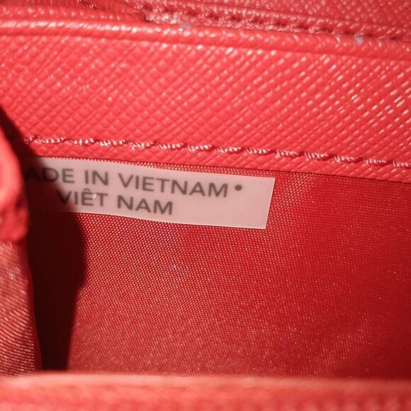 Coach Peyton Signature Accordion Zip Wallet Red & Tan W/Dust Bag GUC. - Picture 11 of 14